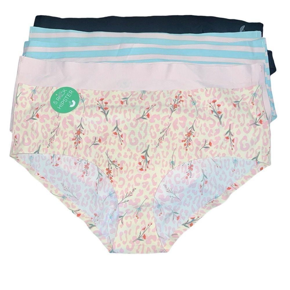 NWOT Honeydew Intimates Sandra Assorted Mid Rise Hipster - Pack of 5 Size S